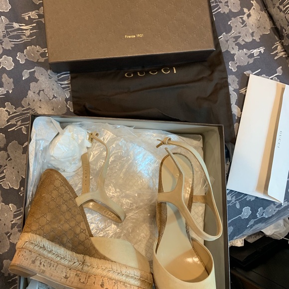 Gucci Shoes - NWT Gucci wedges. Brand new never worn